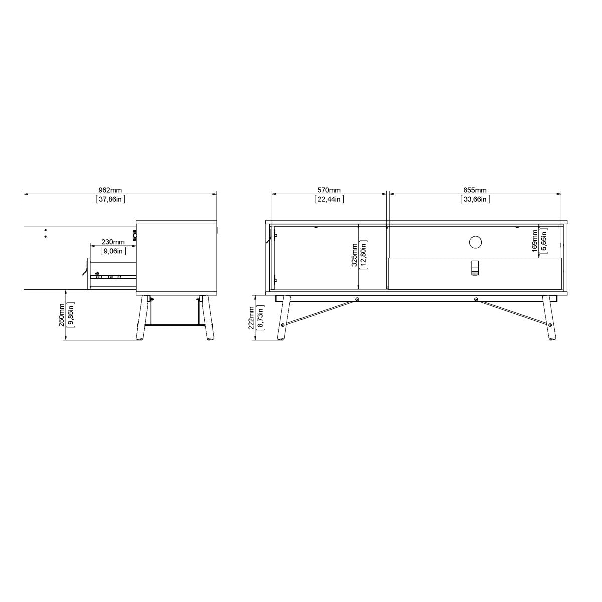 MUEBLE TV DELICIAS CON PUERTA Y CAJÓN