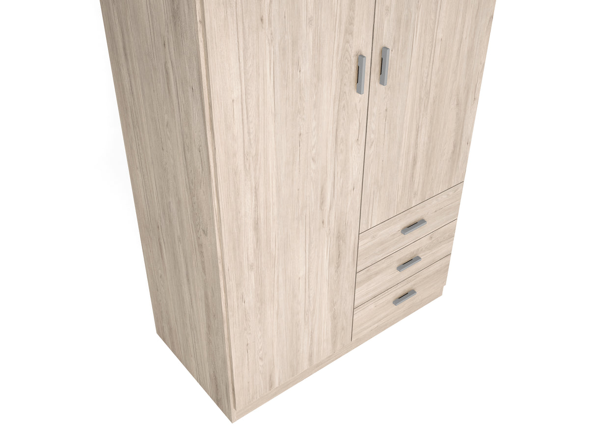 ARMARIO RIGA 2 PUERTAS 3 CAJONES