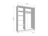 ARMARIO LUCERNA 2 PUERTAS CORREDERAS