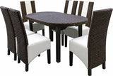 CONJUNTO DE COMEDOR CRETA TRENZADO
