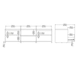 MUEBLE TV VALDEACEDERAS CON 2 PUERTAS Y CAJÓN
