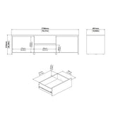 MUEBLE TV VALDEACEDERAS CON 2 PUERTAS Y CAJÓN