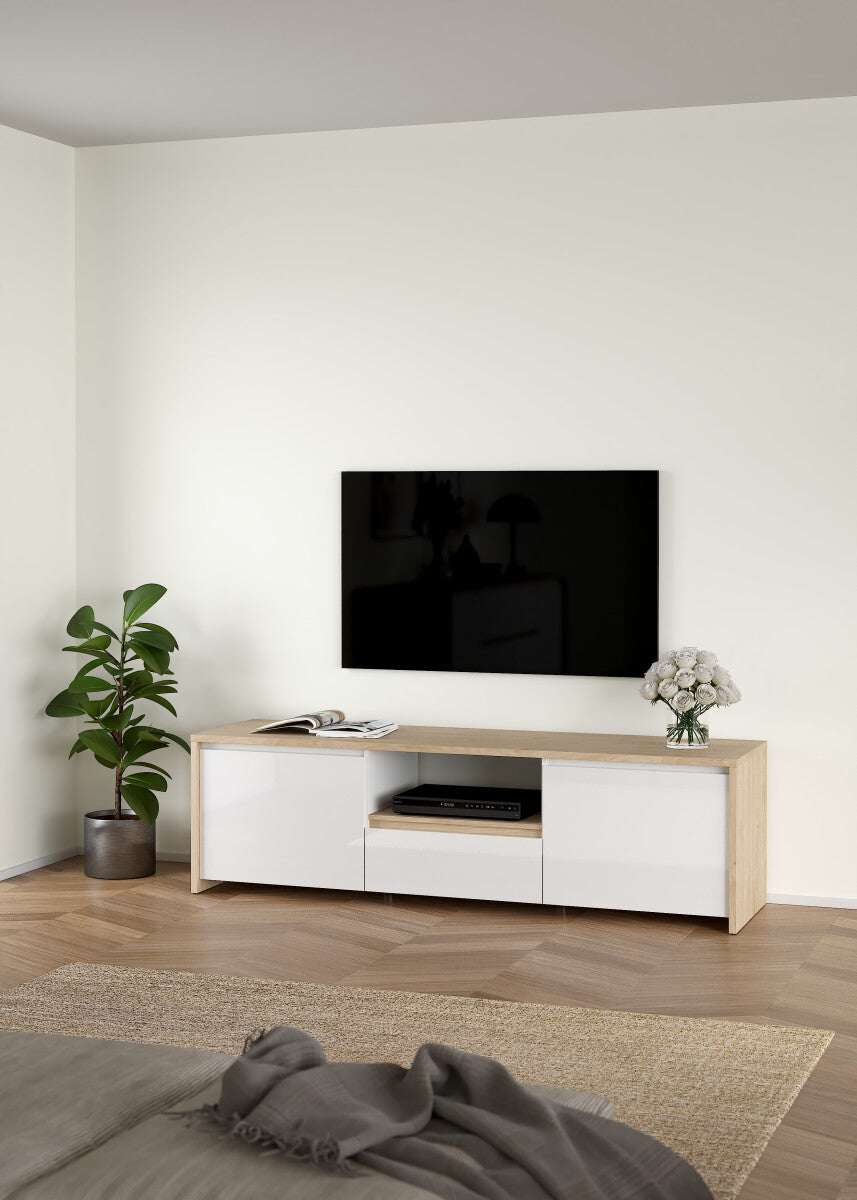 MUEBLE TV VALDEACEDERAS CON 2 PUERTAS Y CAJÓN