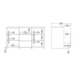 APARADOR ARGÜELLES CON 2 PUERTAS Y 2 CAJONES
