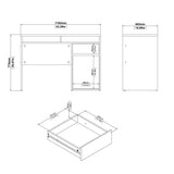 NOMAD DESK WITH DOOR AND DRAWER