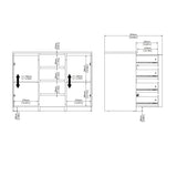 APARADOR ALMAGRO CON 2 PUERTAS Y 4 CAJONES