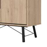 VITRINA CONDE DUQUE CON PUERTA DE CRISTAL Y CAJÓN