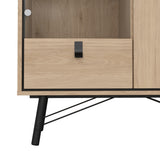 VITRINA CONDE DUQUE CON PUERTA DE CRISTAL Y CAJÓN