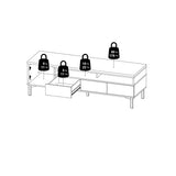 QUEVEDO TV UNIT WITH 1 DOOR AND 3 DRAWERS