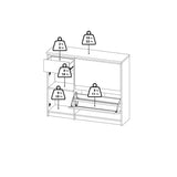 ZAPATERO HELSINKI CON 2 PUERTAS ABATIBLES