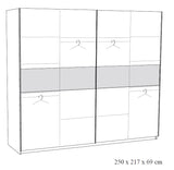 ARMARIO SIENA 2 PUERTAS CORREDERAS
