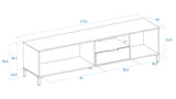 MODULO TV FOREST 2 PUERTAS CON 1 CAJON