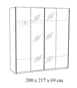 ARMARIO BRUJAS 2 PUERTAS CORREDERAS