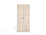 ARMARIO RIGA 2 PUERTAS 3 CAJONES